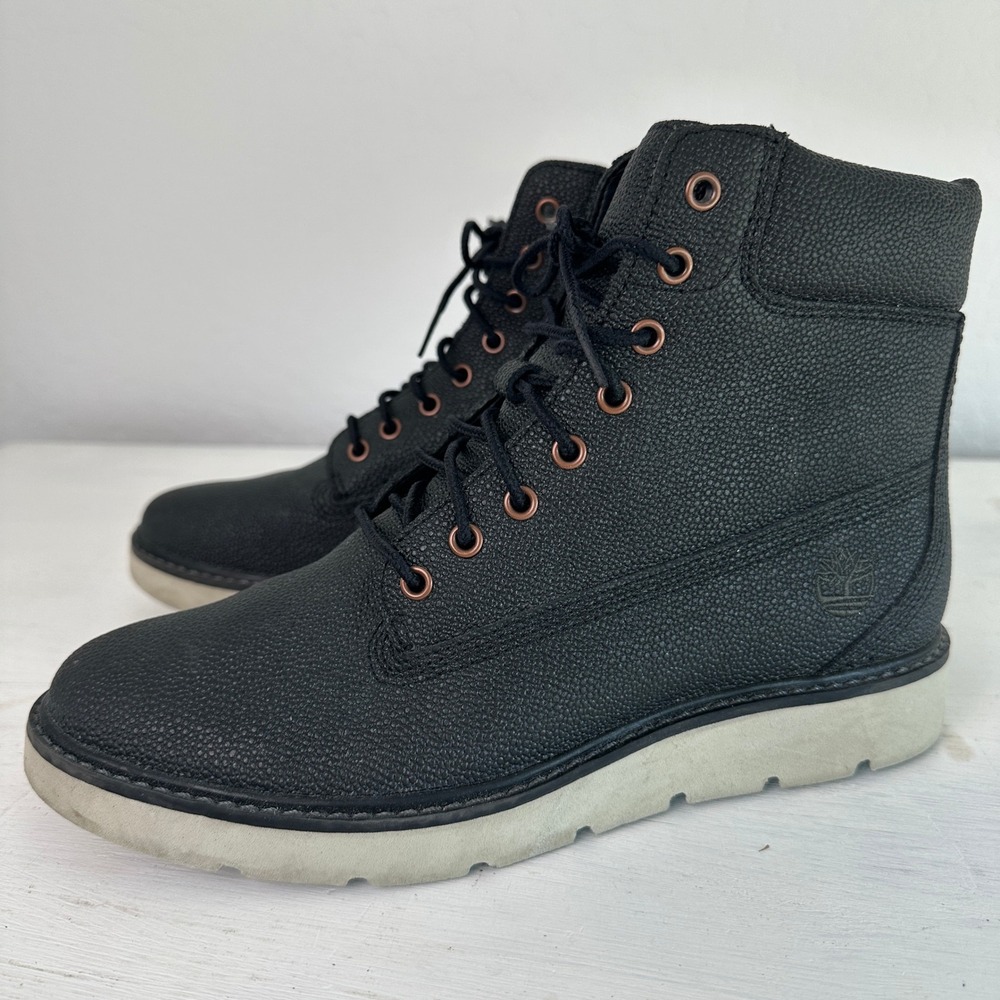 Timberland Boots Womens 8 Radford Helcor Black Textured SensorFlex A18KP